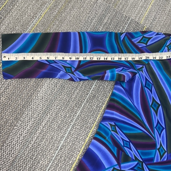 Vintage 80s 90s Polyester Boxy Dressy Festival Abstract Disco Blazer Jacket - Picture 13 of 15